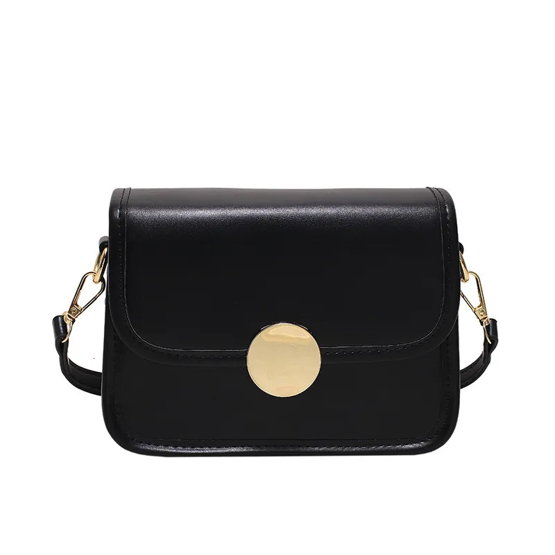 Fashion Shoulder Bag - Chic Underarm Square Bag Black