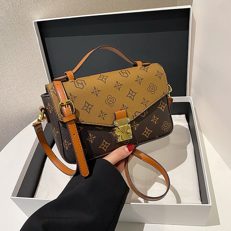 Canvas Handbags Purse CrossBody-Brown