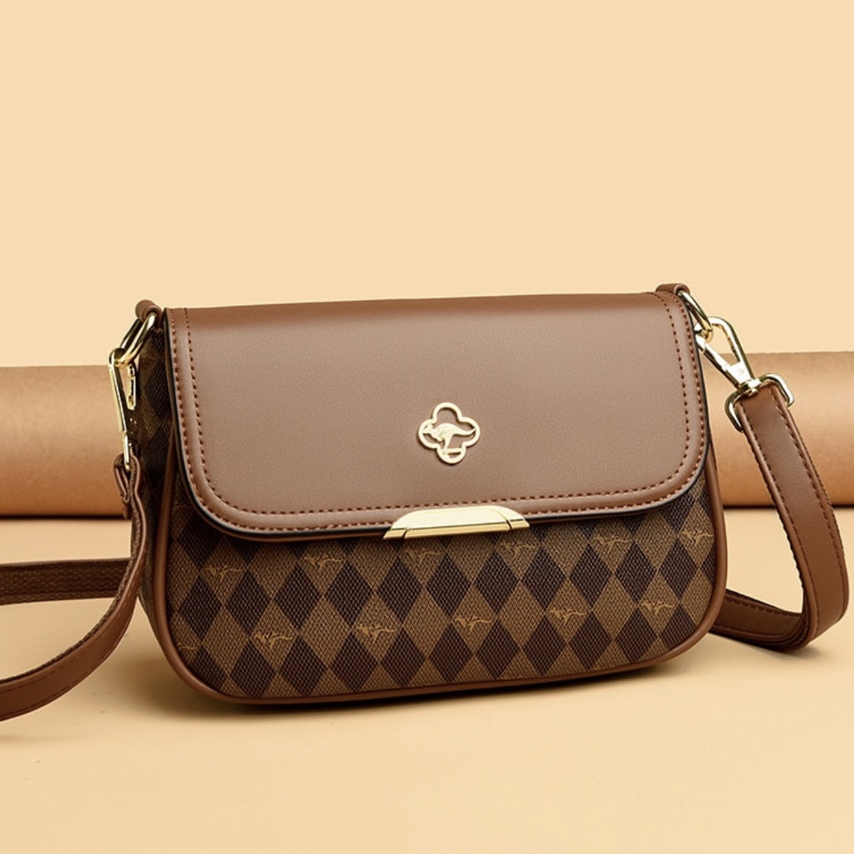 Classic Monogram Crossbody Sling bag brown