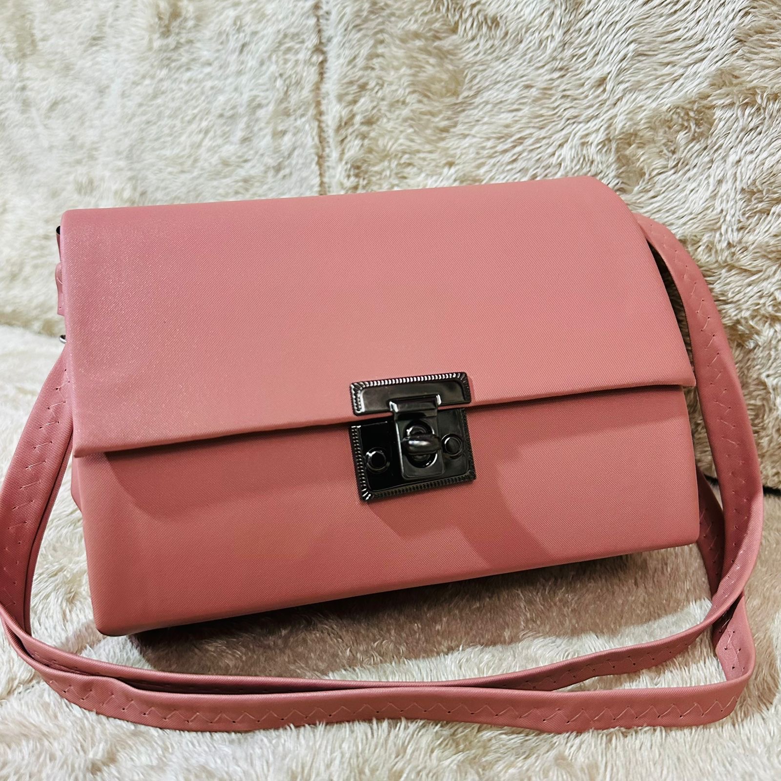 Blush pink side sling