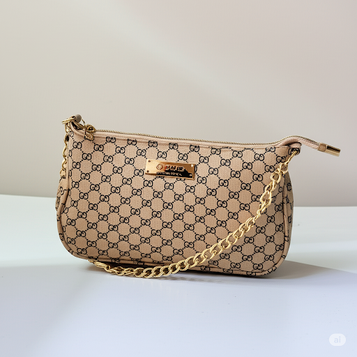 Gucci Inspired Shoulder Bag- Crème