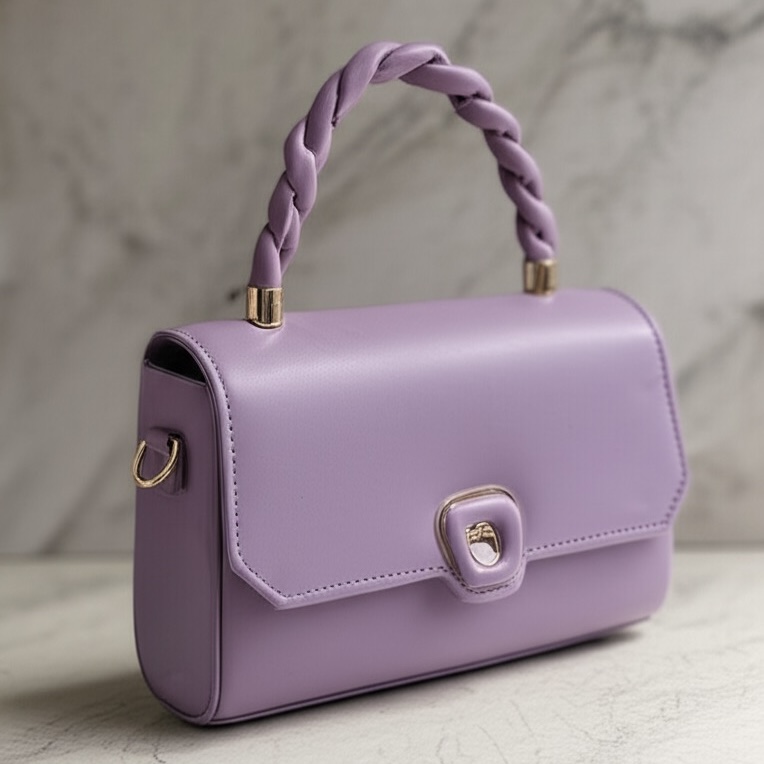 Lilac Serenique Luxe Carry Handbag