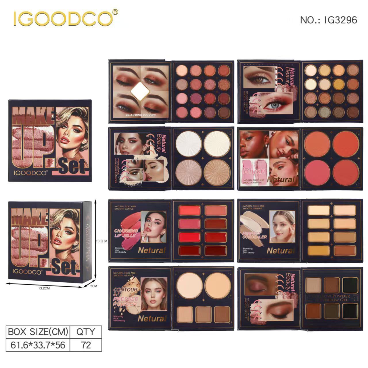 Igoodco Premium Makeup Set All in One Book