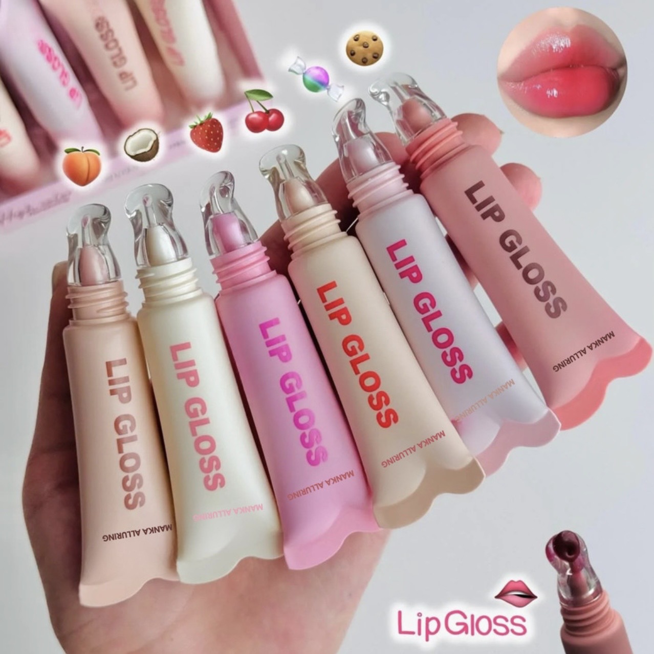 Crazy Girl jelly Peptide Crystal lip glaze make your lips soft and shiny