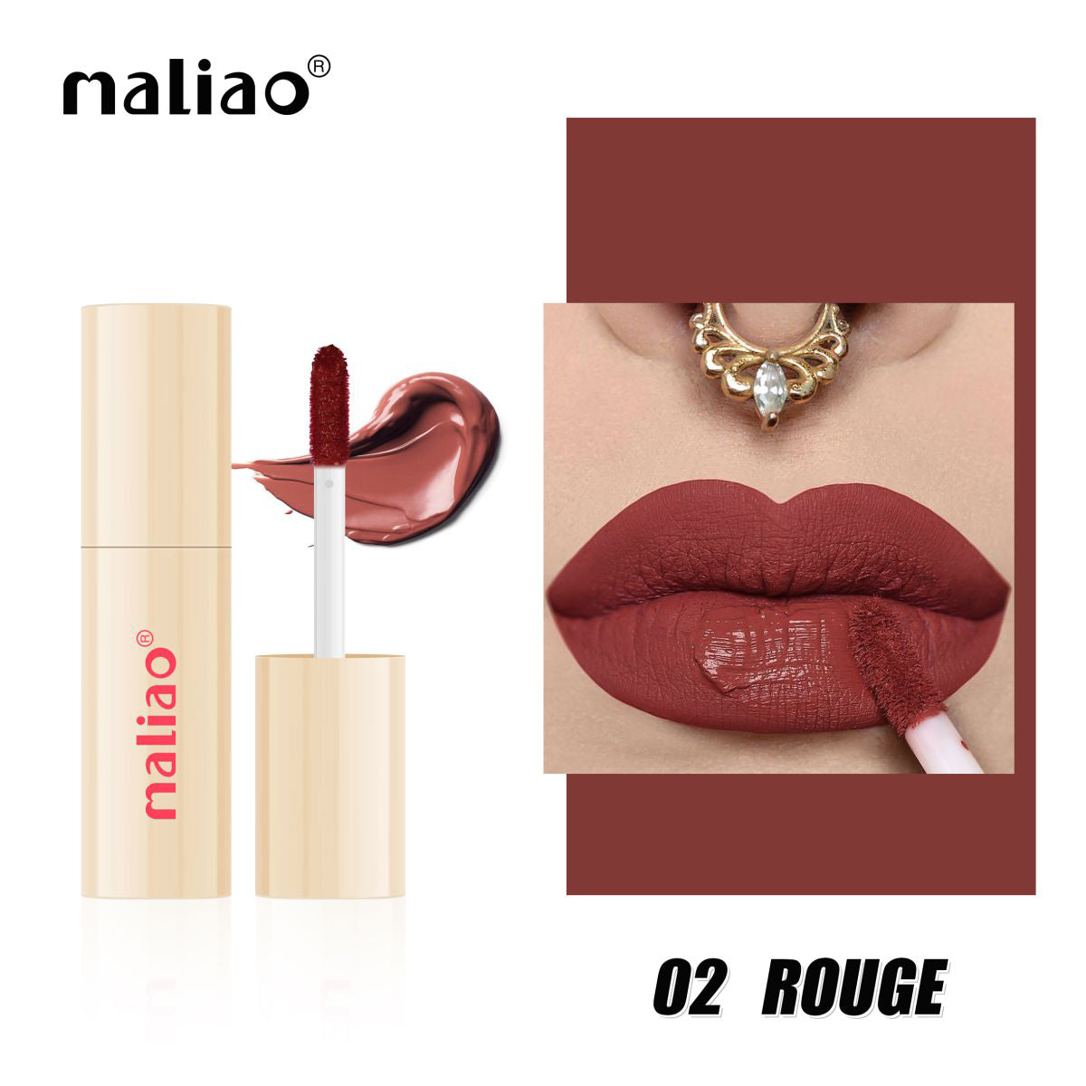 Maliao Forever Matte Liquid Lip Colour - Waterproof, Long-Lasting Elegance-02