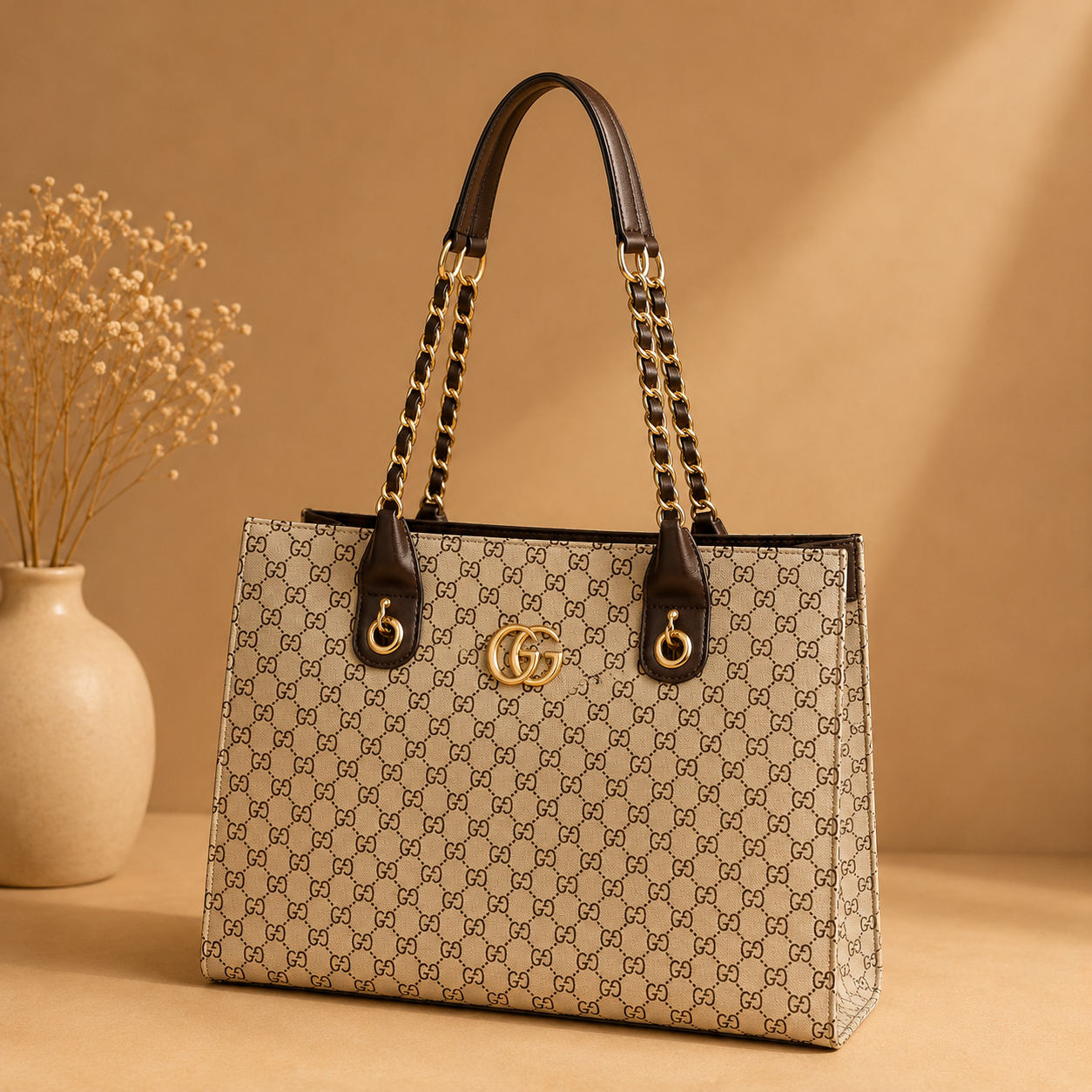 CG Imported Signature Chic Carryall Tote Bag