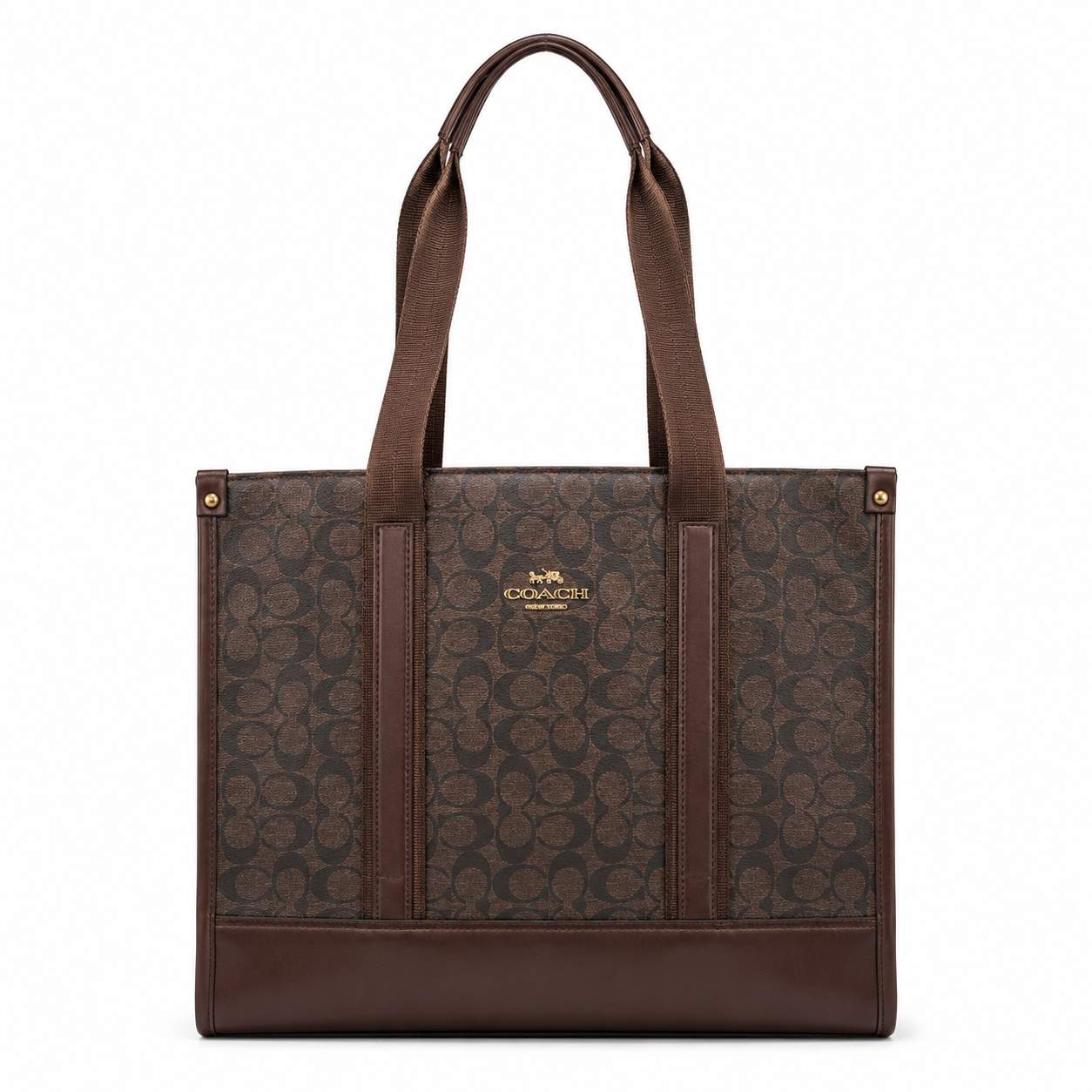 Coach Boss Lady Leather Tote Bag