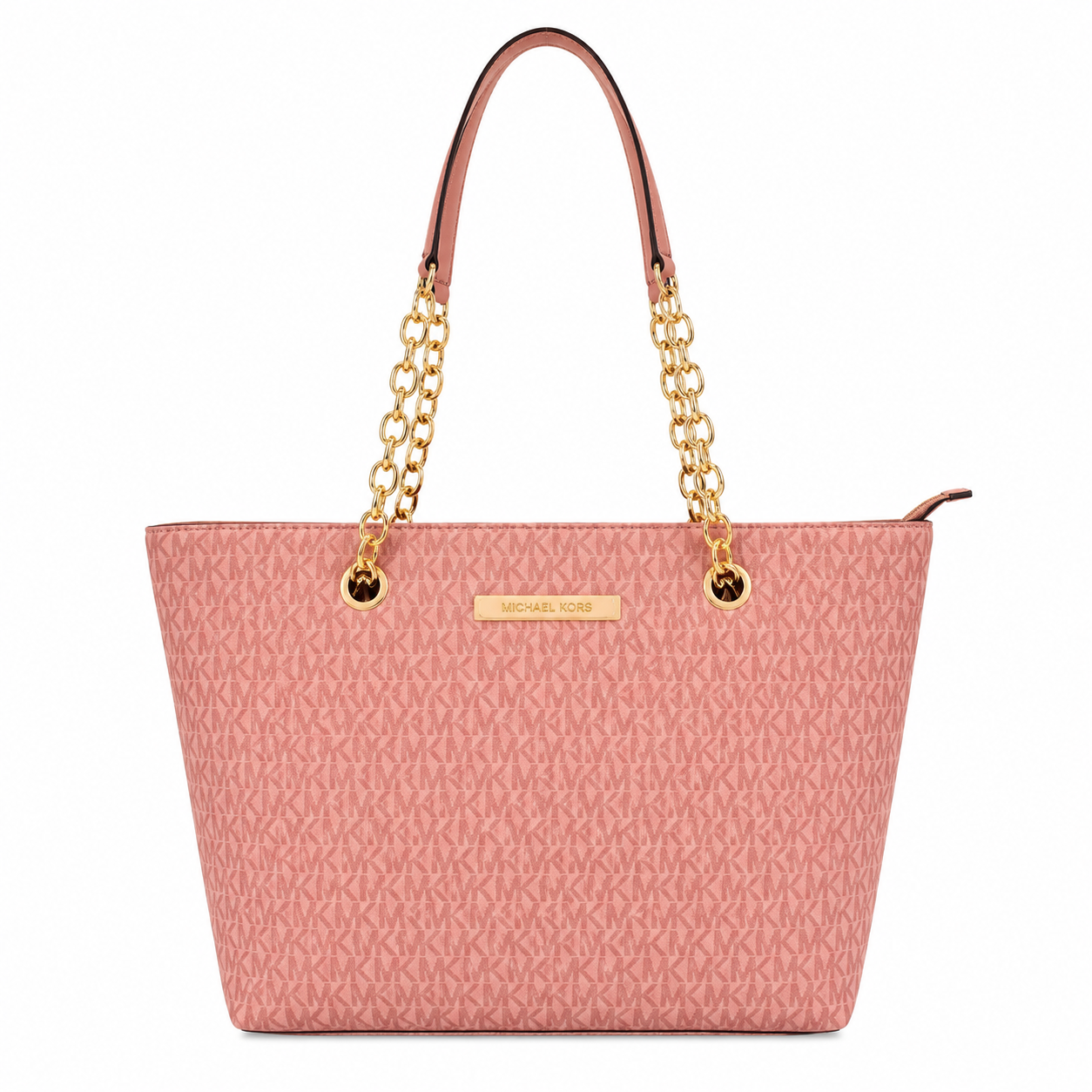 Michael Kors Signature Leather Tote Bag -Pink