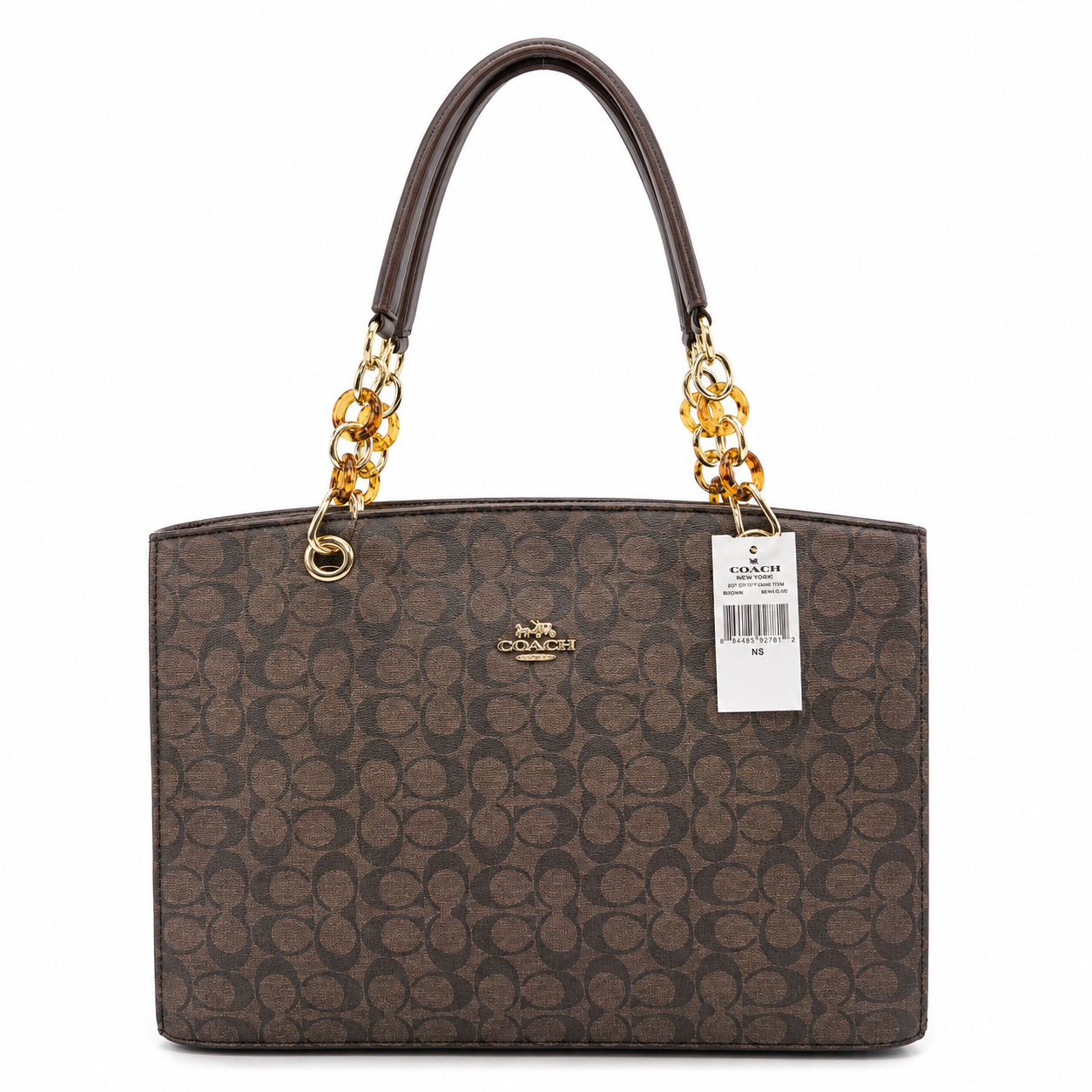 Coach Signature Charm Tote Bag