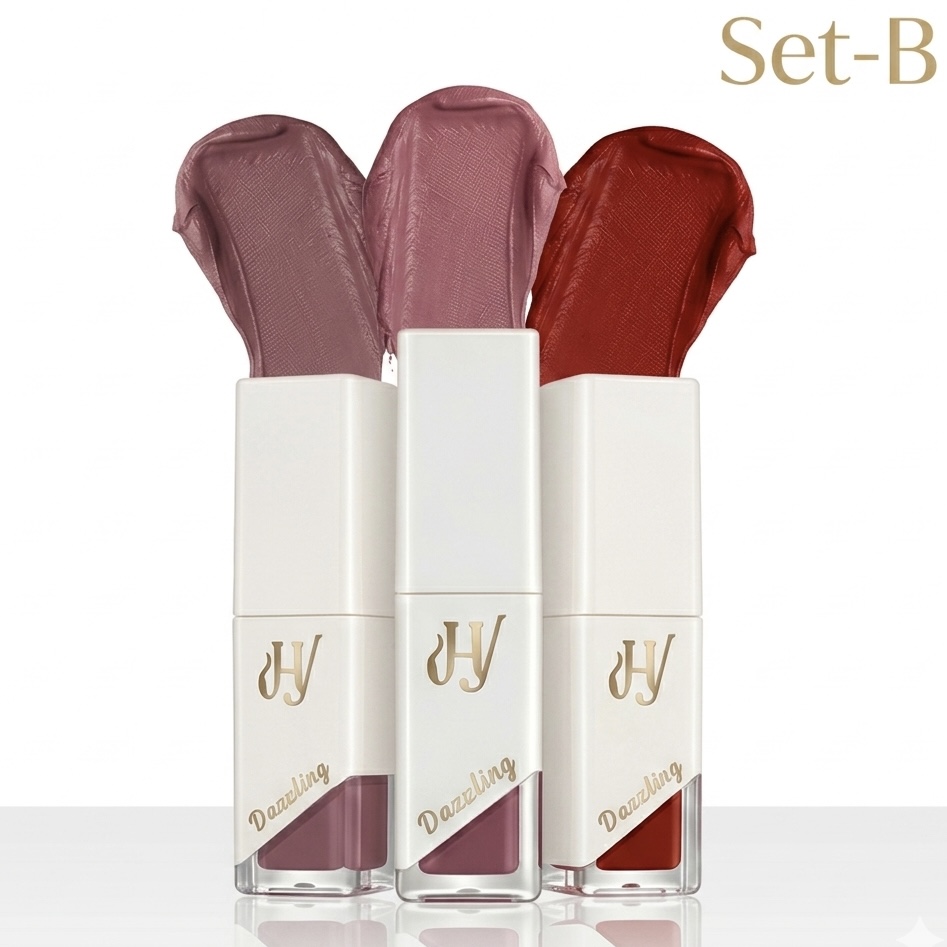 Dazzle Lip Premium Liquid Matte Lipstick | Waterproof and Non Transfer Lip Colour-Set-B